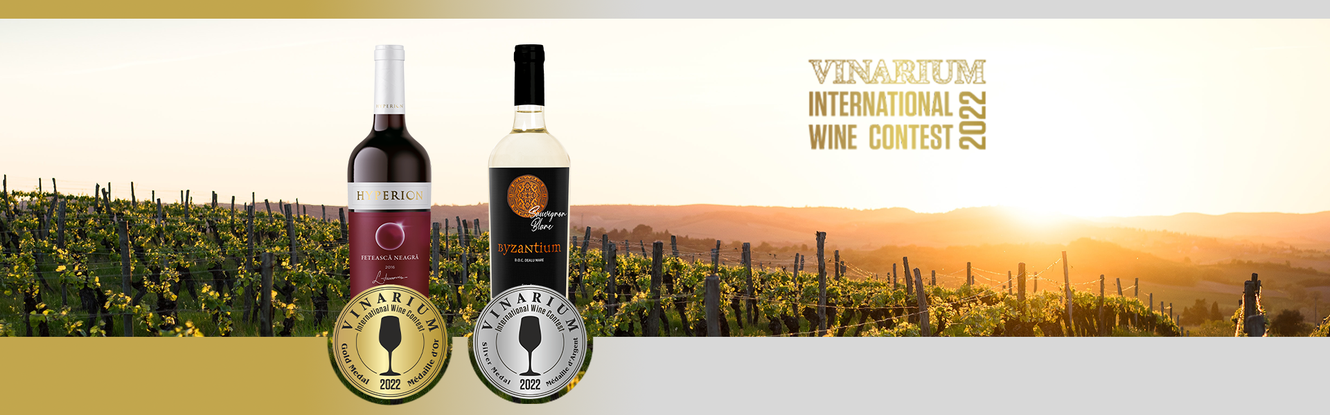 Two of our wines, awarded at VINARIUM International Wine Contest 2022