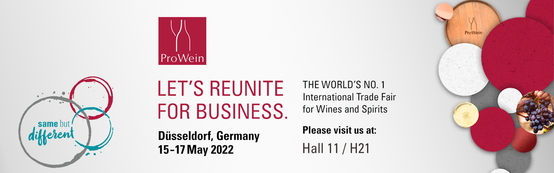 Our wines will be displayed at the ProWein 2022 exhibition in Dusseldorf Germany