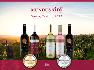 Five of our wines, awarded at the Grand International Wine Award MUNDUS VINI, Spring Tasting 2022